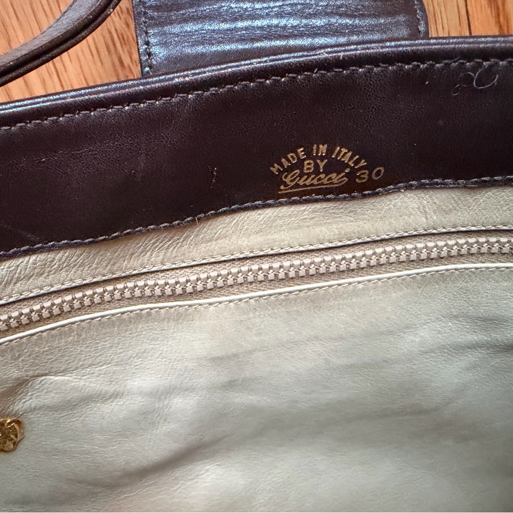 Vintage Gucci Dark Brown Chocolate Suede Shoulder Bag - Picture 6 of 10